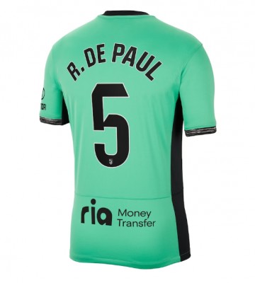 Atletico Madrid Rodrigo De Paul #5 Replika Tredjetrøje 2023-24 Kortærmet